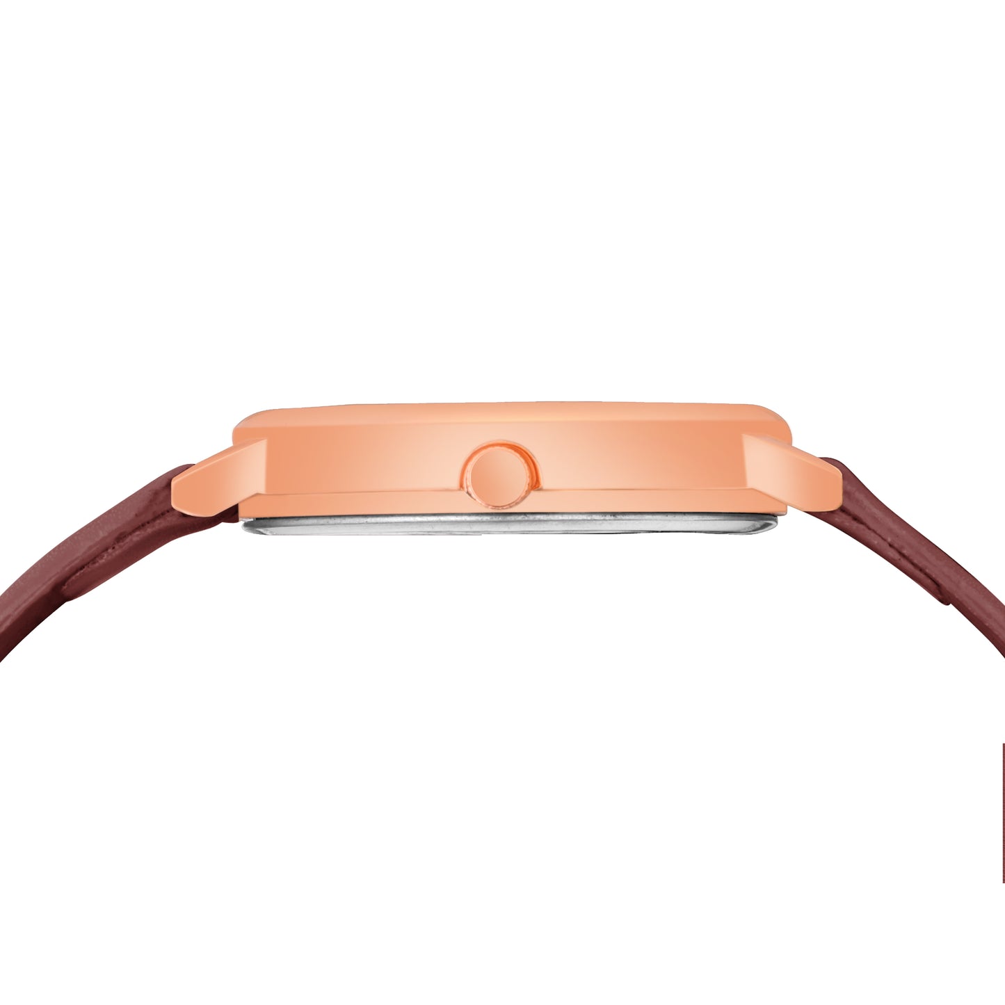 Elegant Round Dial Ladies Watch β Sleek Metallic Finish