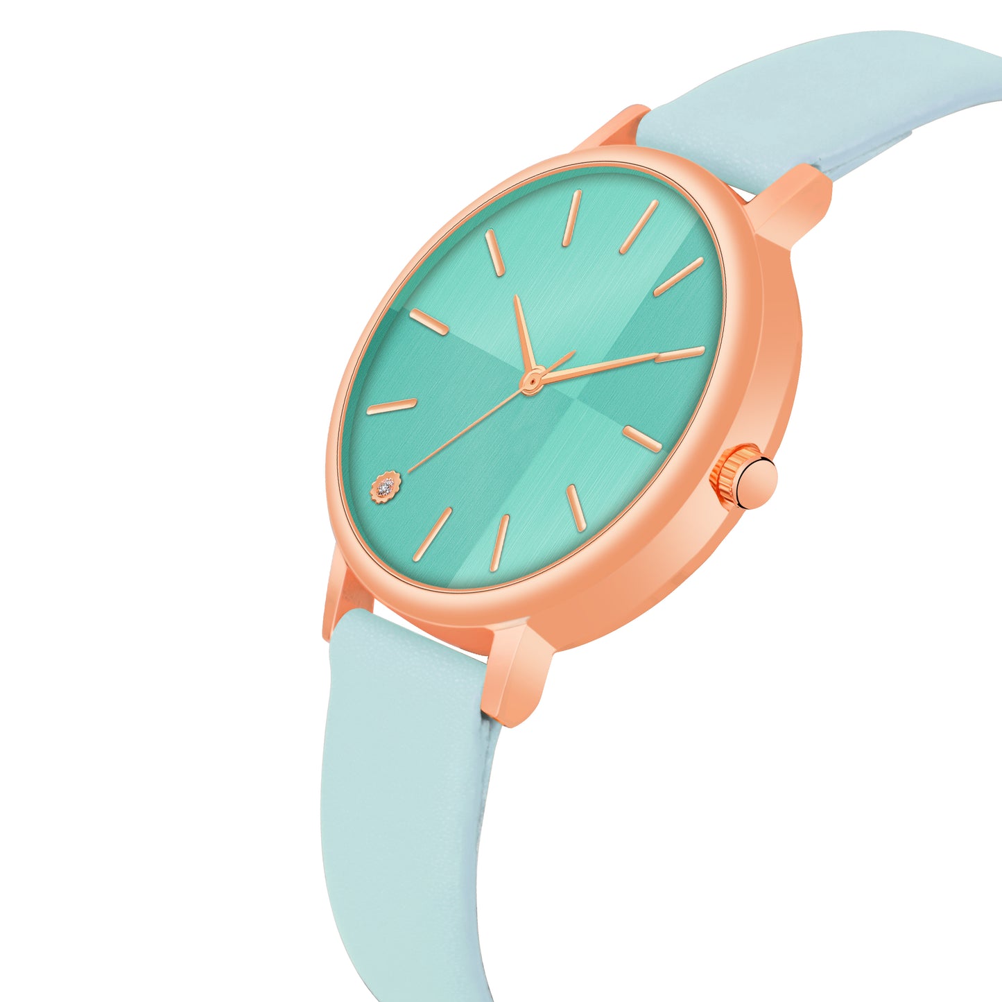 Elegant Round Dial Ladies Watch β Sleek Metallic Finish