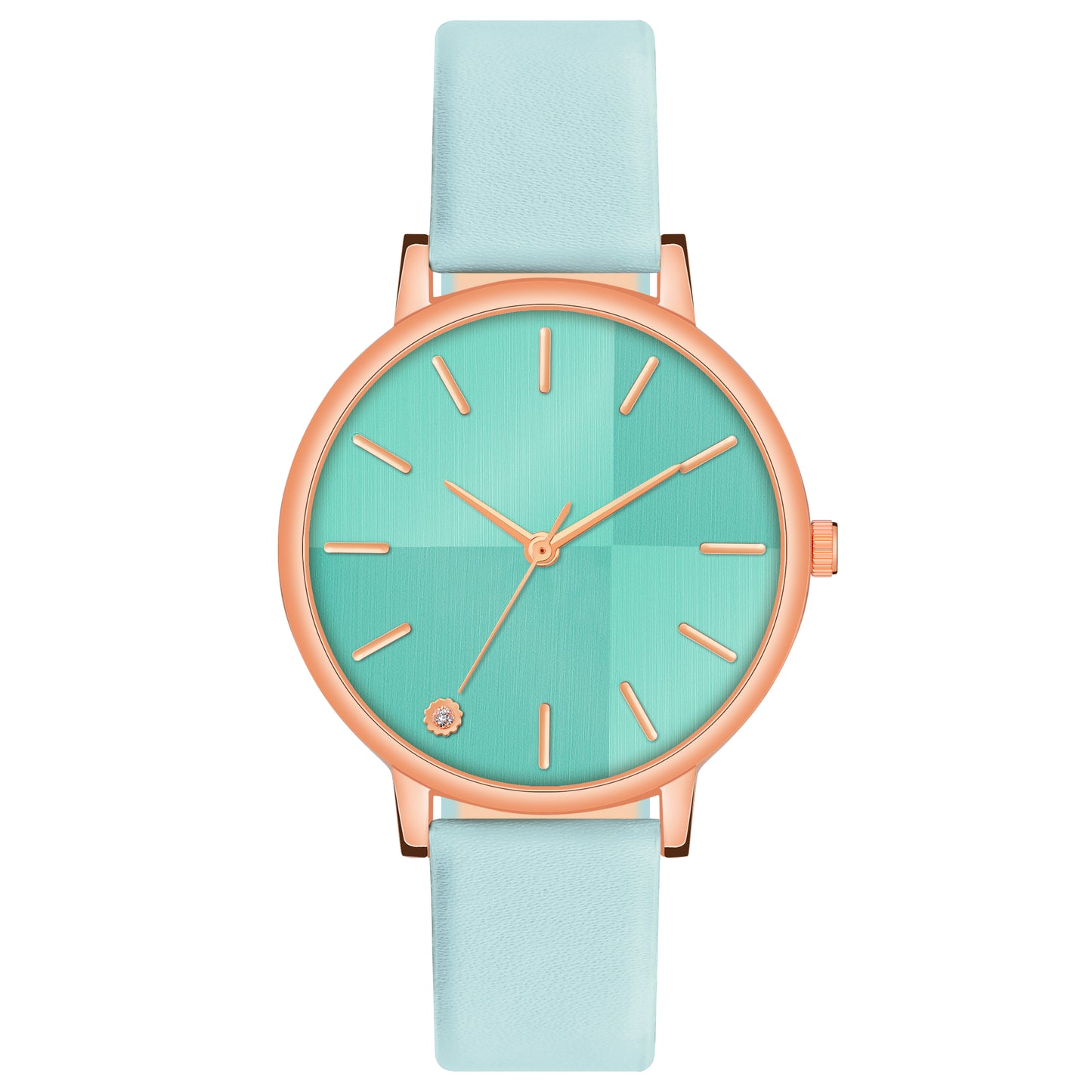 Elegant Round Dial Ladies Watch β Sleek Metallic Finish