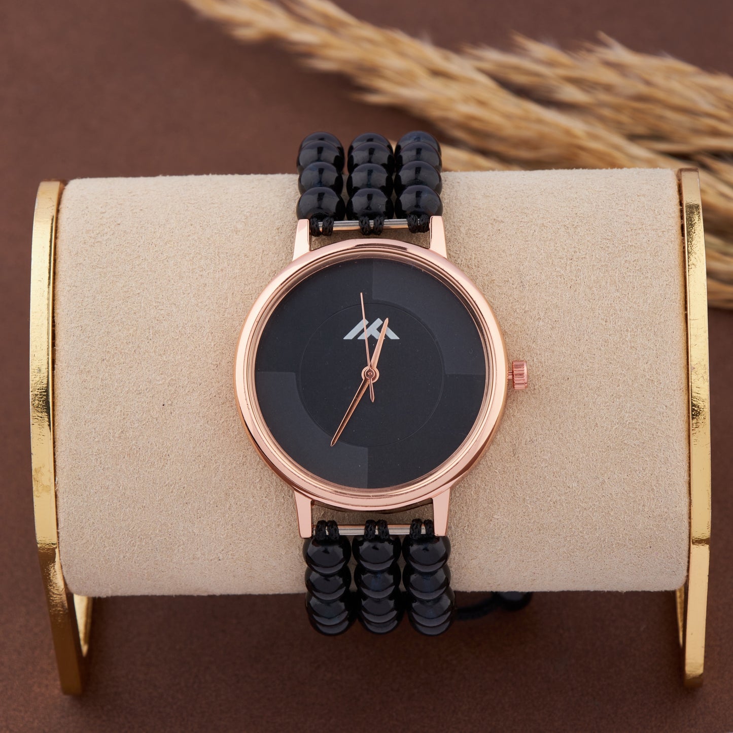 Women's Casual Analog Watch with Rose Gold Case β Rugged & Bold Look