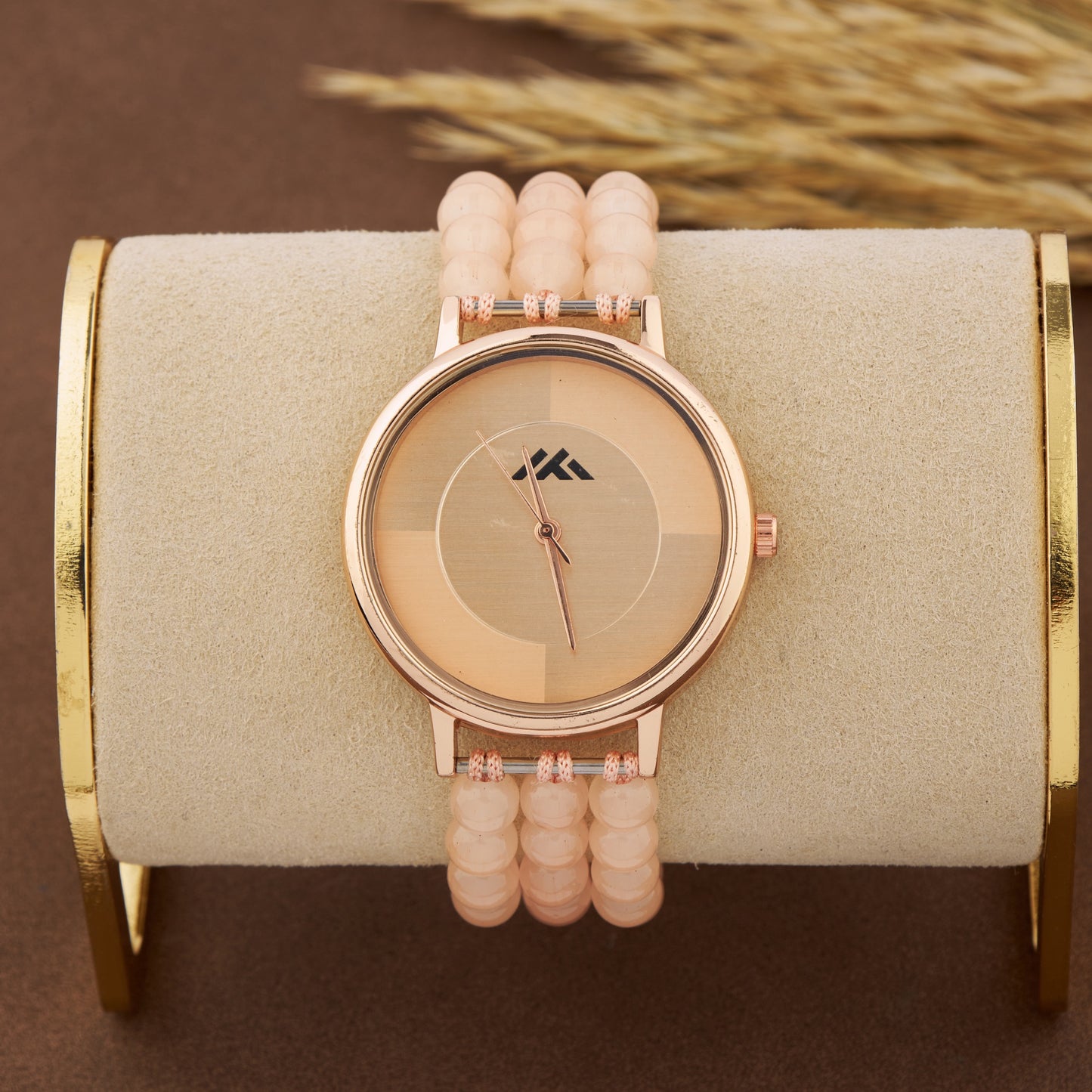 Women's Casual Analog Watch with Rose Gold Case β Rugged & Bold Look