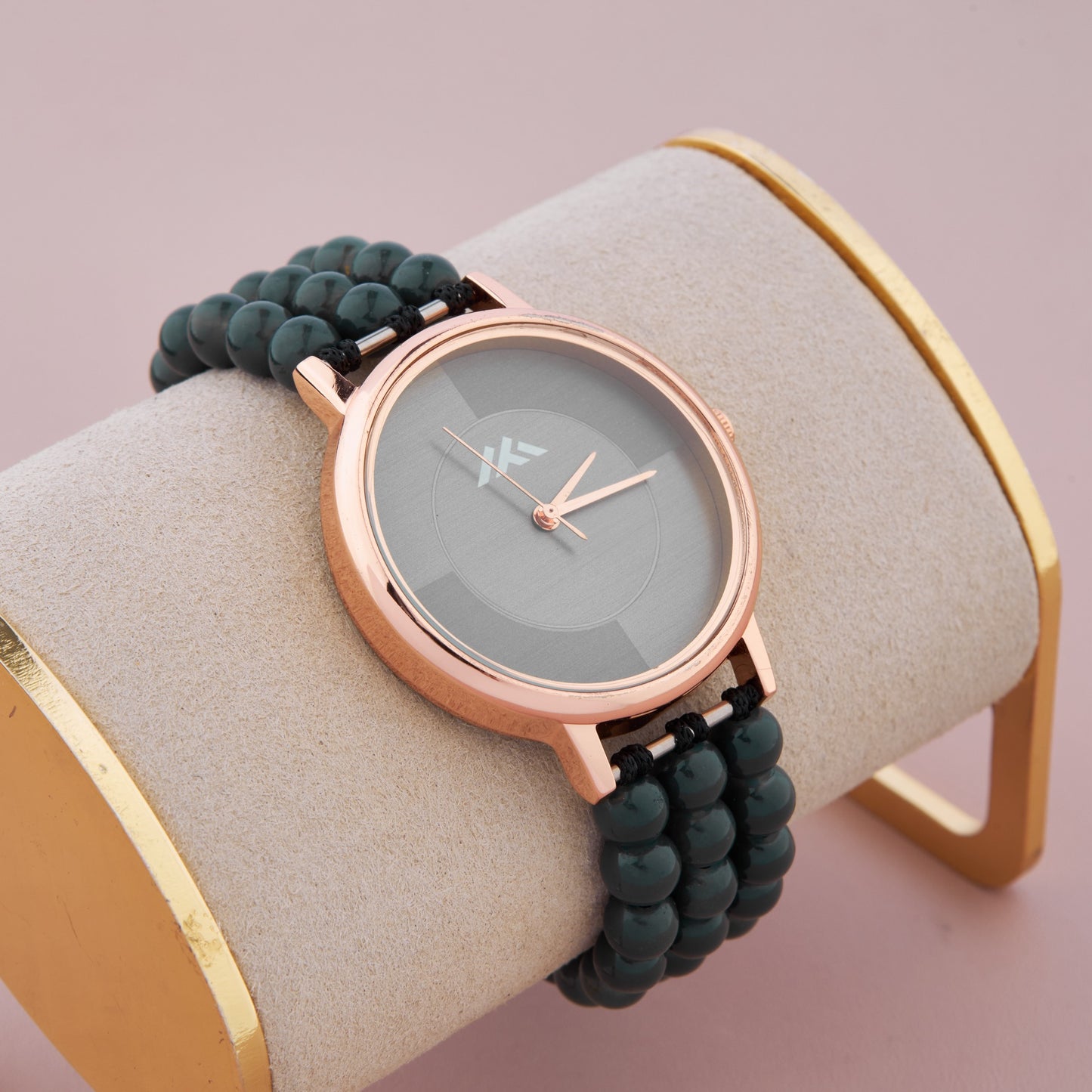 Women's Casual Analog Watch with Rose Gold Case β Rugged & Bold Look
