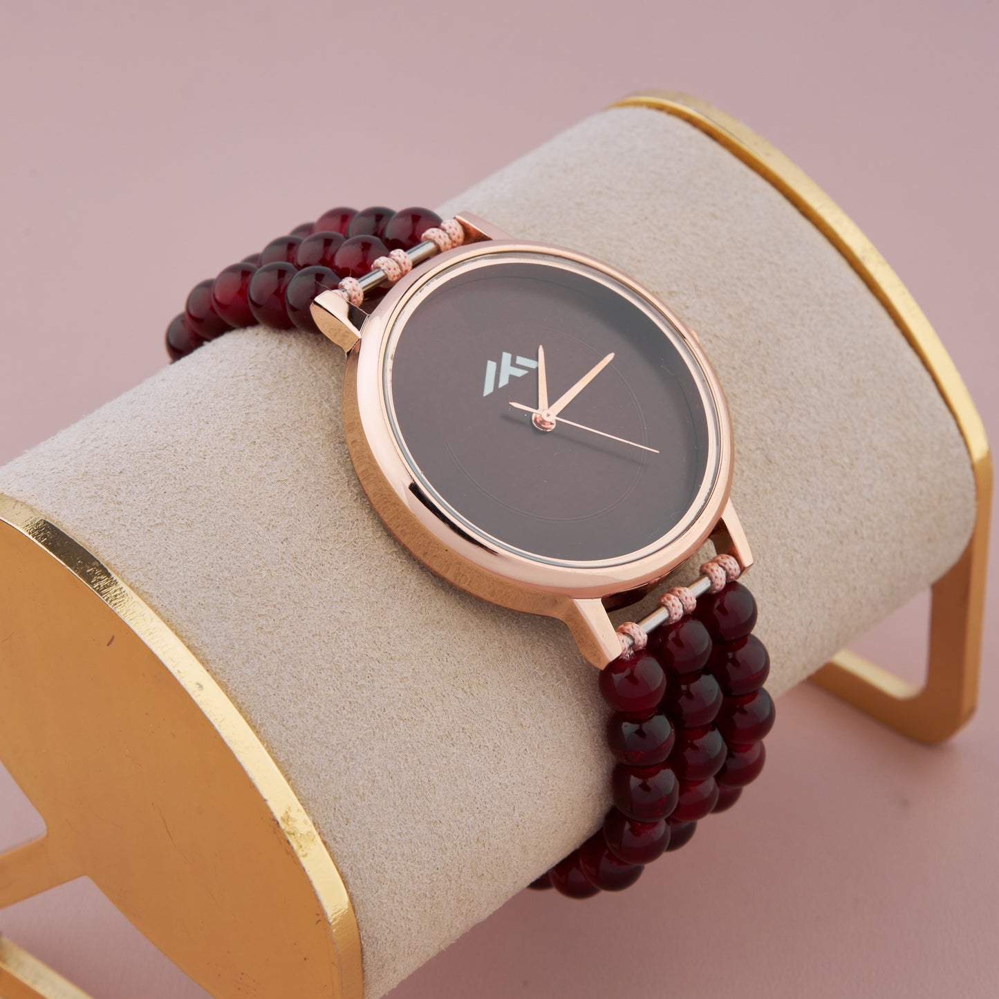 Women's Casual Analog Watch with Rose Gold Case β Rugged & Bold Look