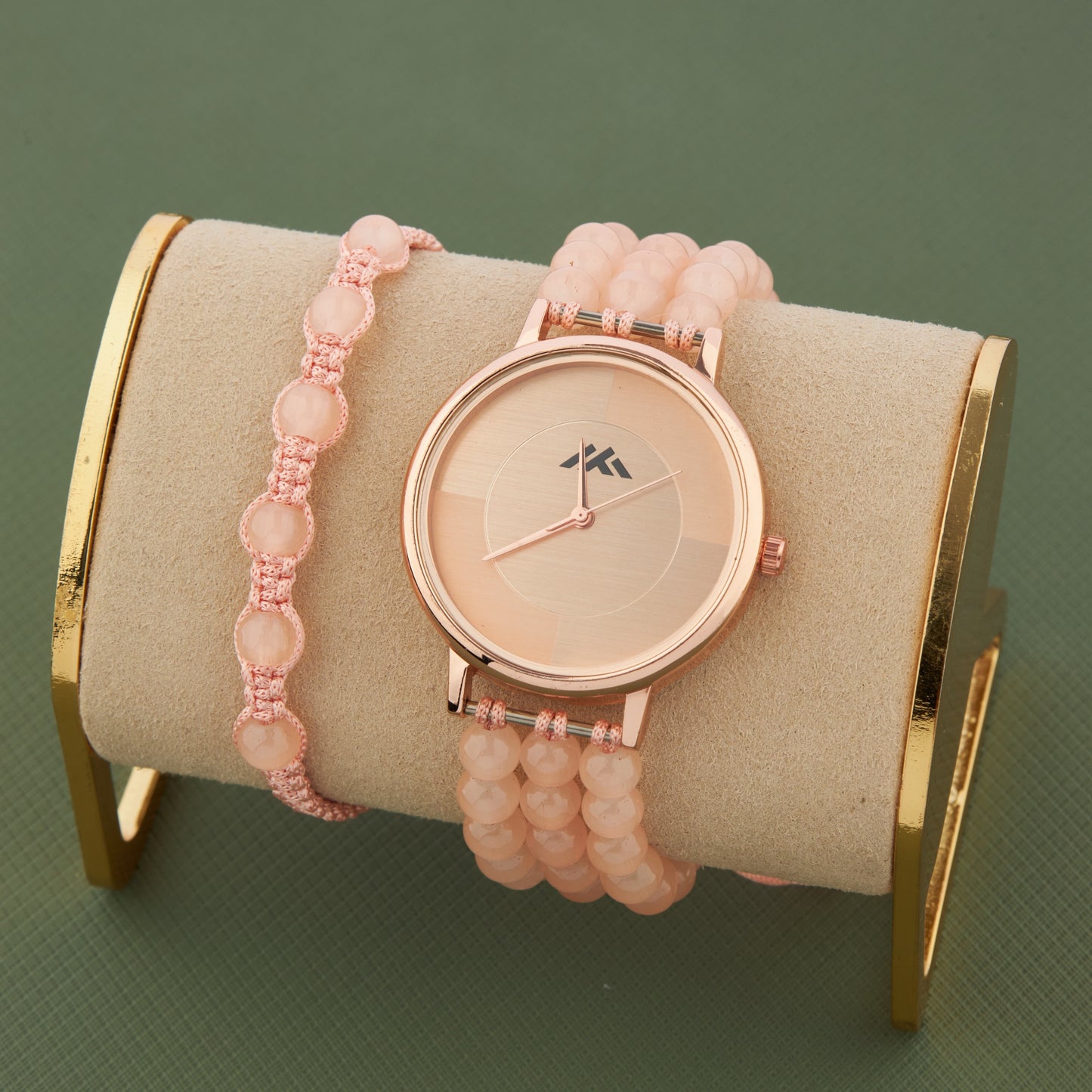 Women's Casual Analog Watch with Rose Gold Case – Rugged & Bold Look